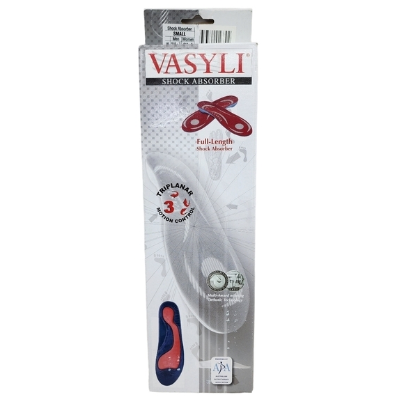 Vasyli Unisex Full-Length Shock Absorber Custom Orthotics - S - Picture 2 of 13